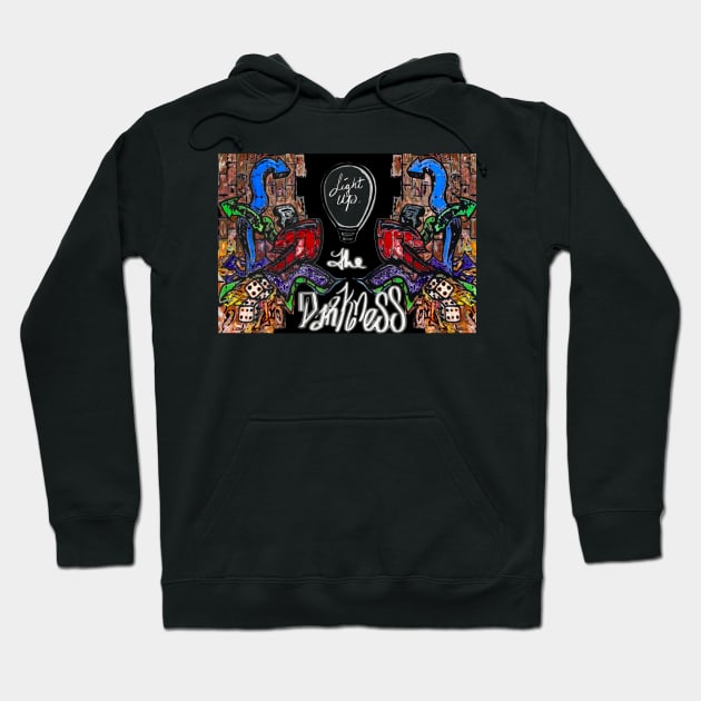Graffiti- Light up the Darkness Hoodie by aadventures